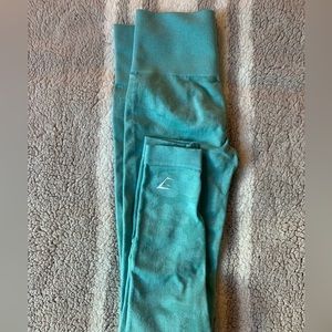 Teal Gymshark Seamless Sculpt Leggings